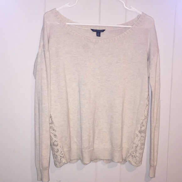 American Eagle lace back sweater - Picture 1 of 4